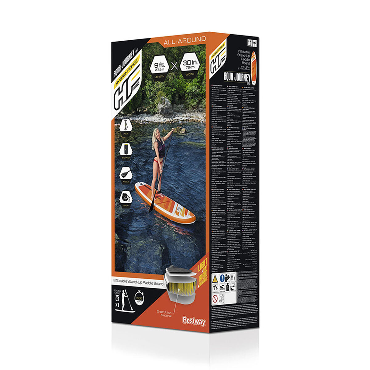 Bestway Aufblasbares Paddel-Board Mit Zubehör Bestway Hydro-Force 274 X 76 X 12 Cm