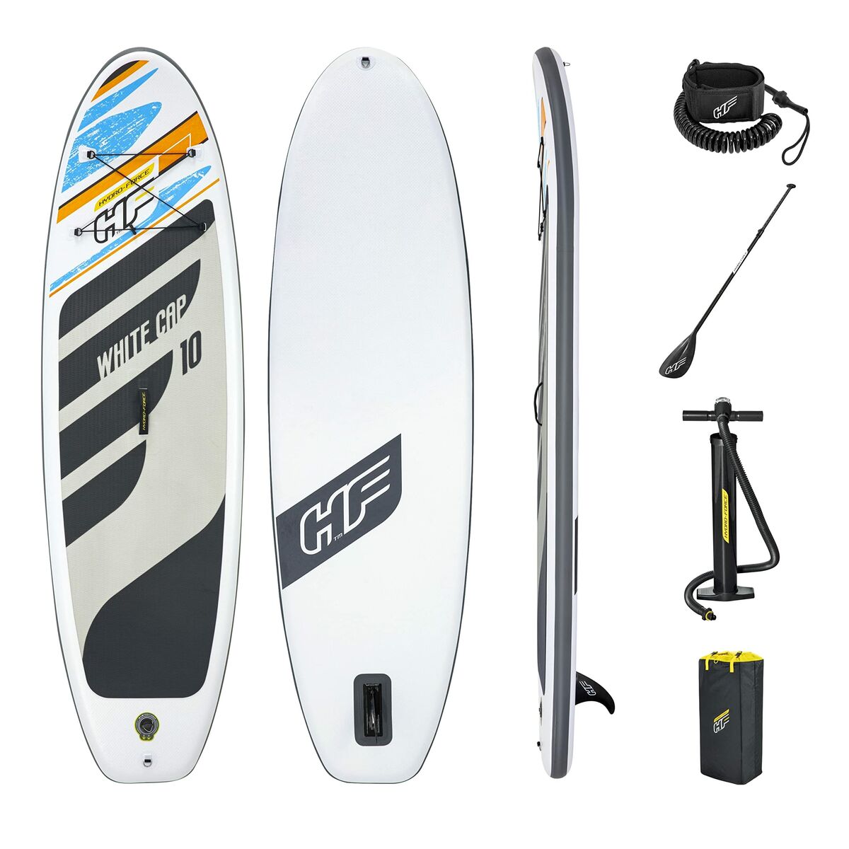 Bestway Aufblasbares Paddel-Board Mit Zubehör Bestway Hydro-Force Weiß 305 X 84 X 12 Cm
