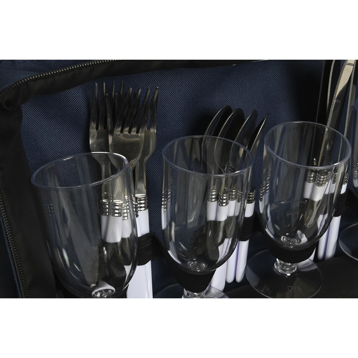 Picknick-Set Dkd Home Decor 43 X 23 X 29 Cm Marineblau