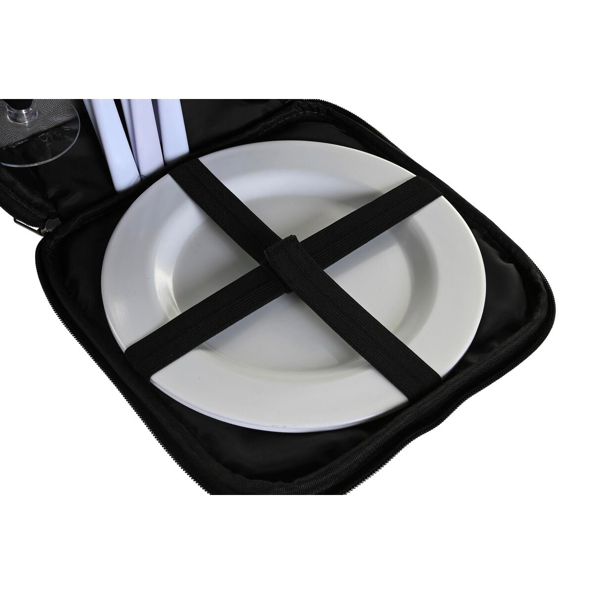 Picknick-Set Dkd Home Decor 28,5 X 20 X 39 Cm Dunkelgrau