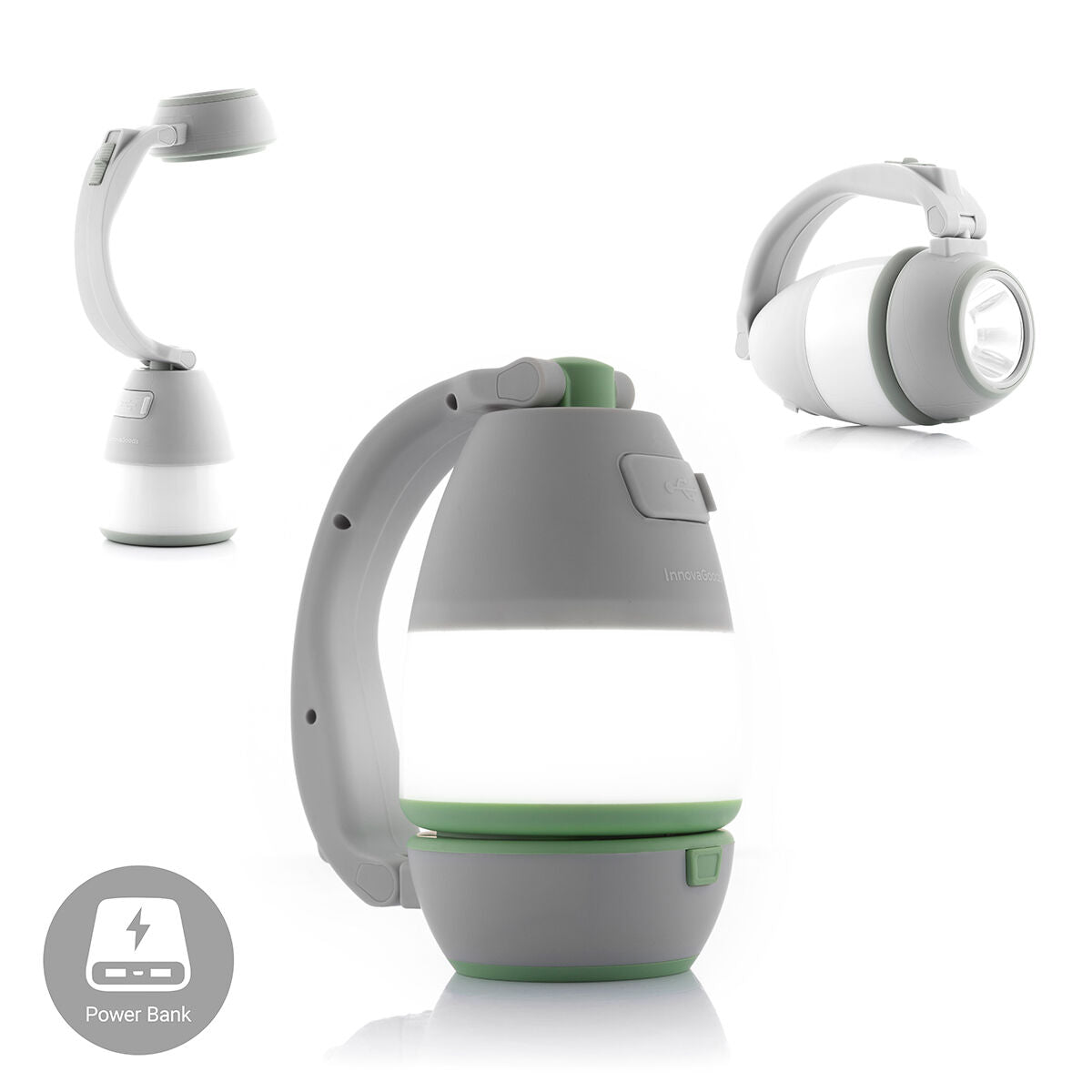Innovagoods Multifunktionale Wiederaufladbare Camping Laterne 4 In 1 Calam Innovagoods