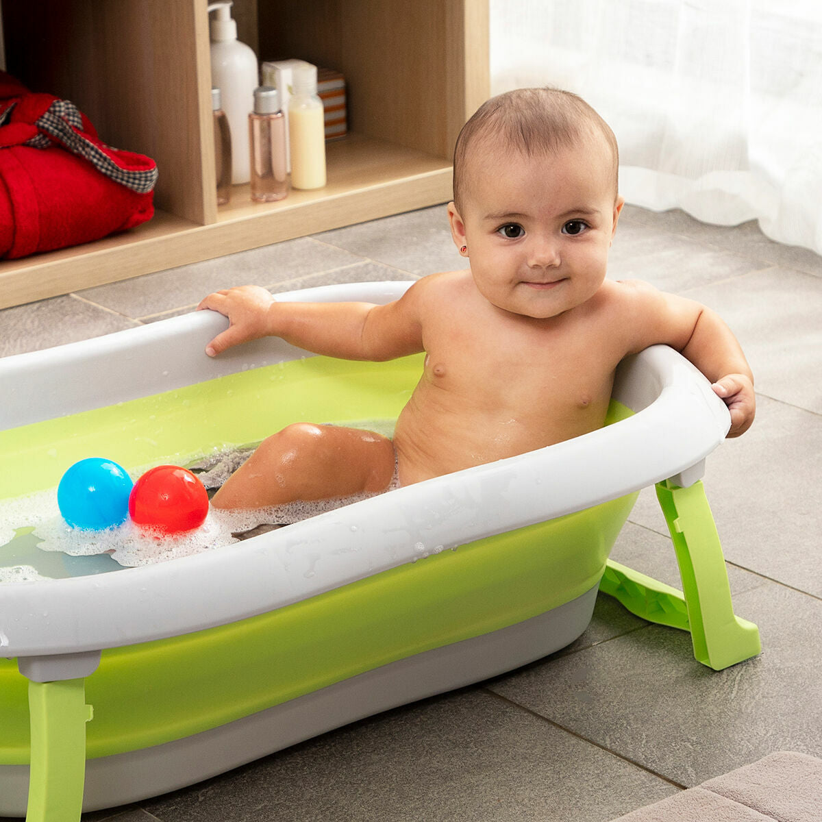Innovagoods Faltbare Evolutionäre Babybadewanne Fovibath Innovagoods