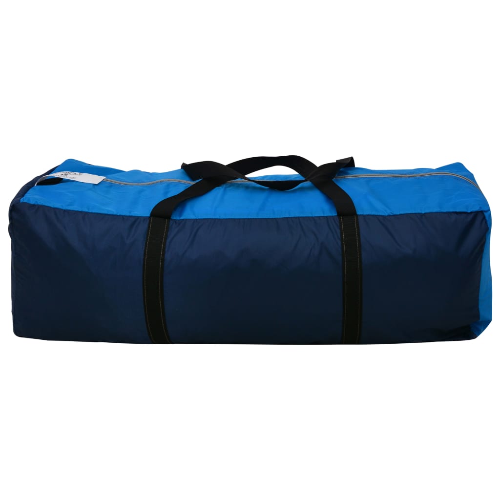Campingzelt Stoff 9 Personen Dunkelblau Und Blau