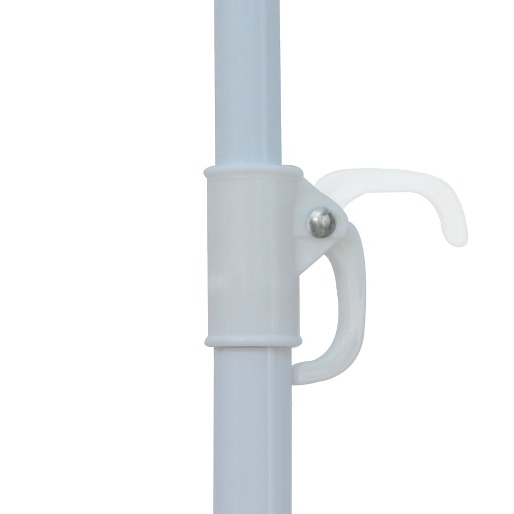 Strandschirm-Windschutz Blau Und Weiß 180 Cm Stoff