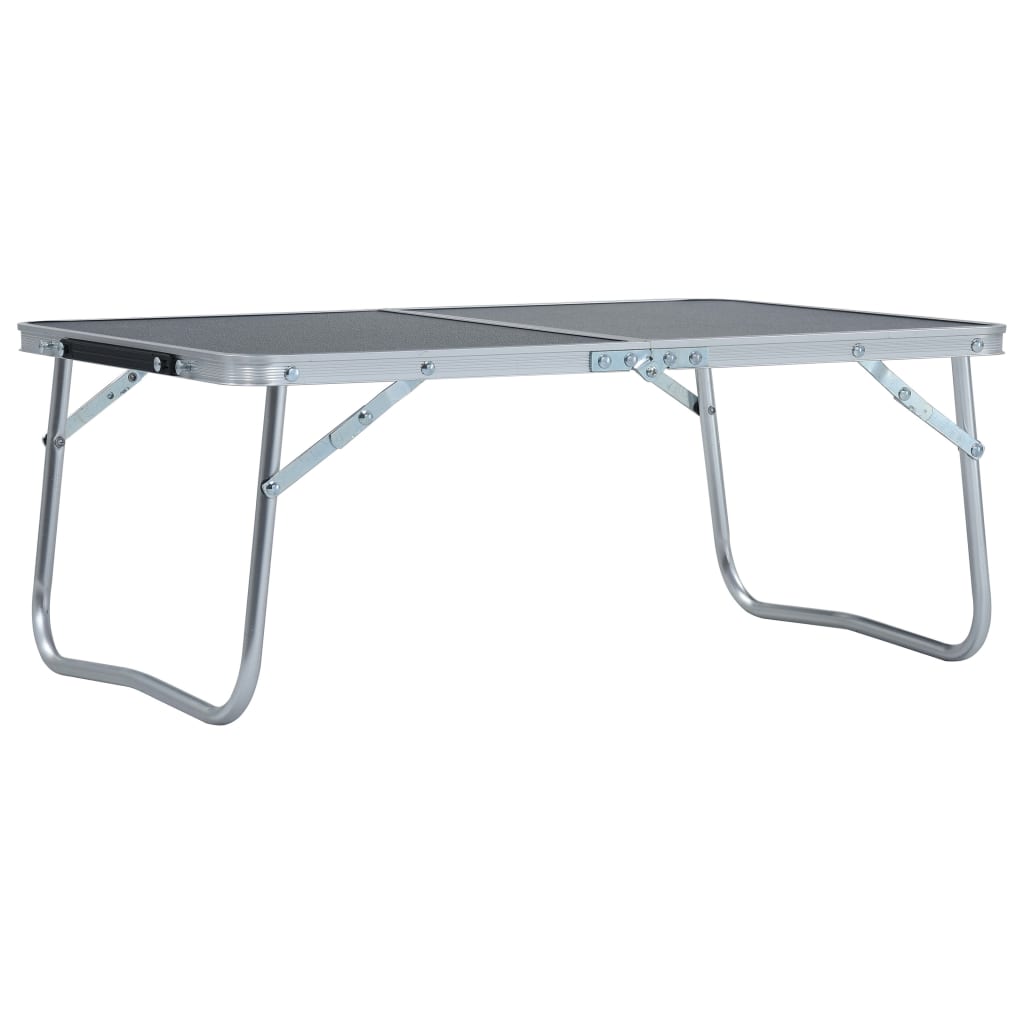 Klappbarer Campingtisch Grau Aluminium 60 X 40 Cm