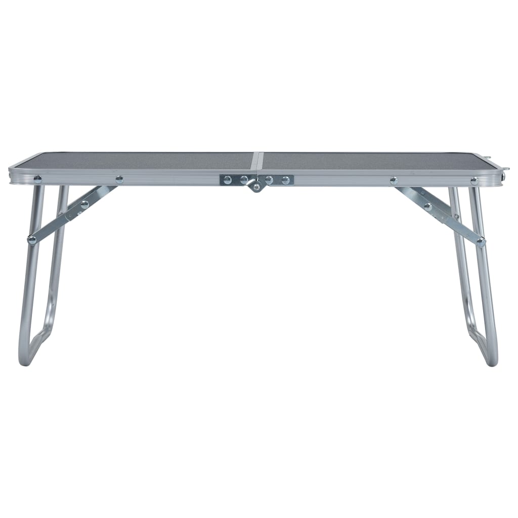 Klappbarer Campingtisch Grau Aluminium 60 X 40 Cm