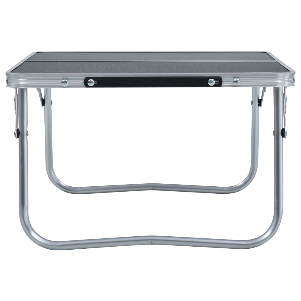 Klappbarer Campingtisch Grau Aluminium 60 X 40 Cm