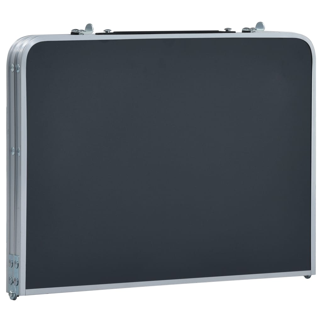 Klappbarer Campingtisch Grau Aluminium 60 X 40 Cm