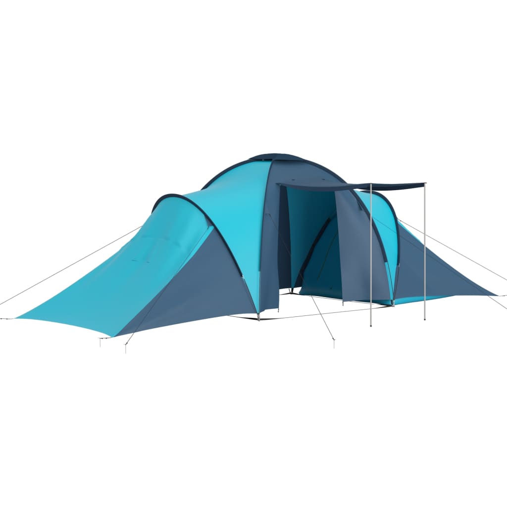 Campingzelt 6 Personen Blau Und Hellblau