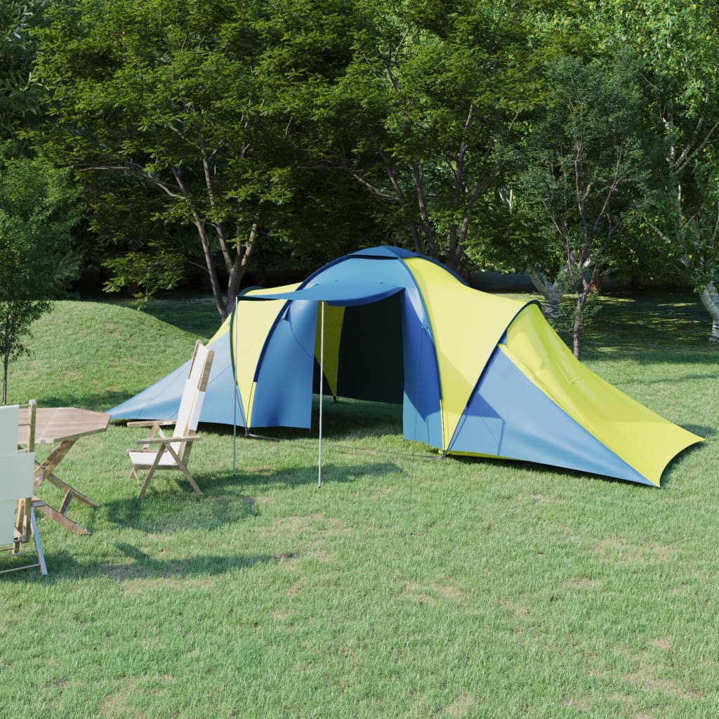 Campingzelt 6 Personen Blau Und Hellblau