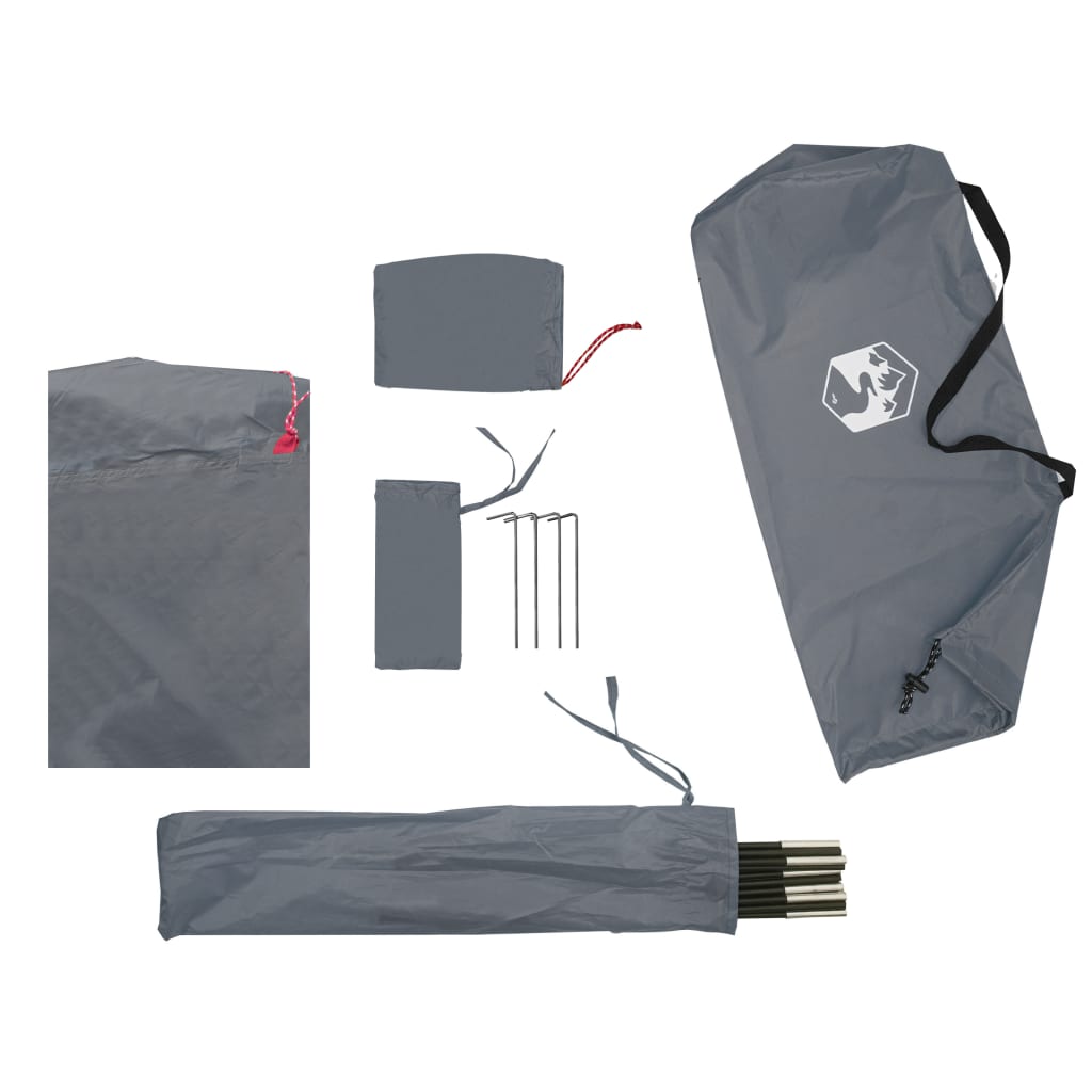 Strandzelt Grau 274X178X170/148 Cm 185T Taft