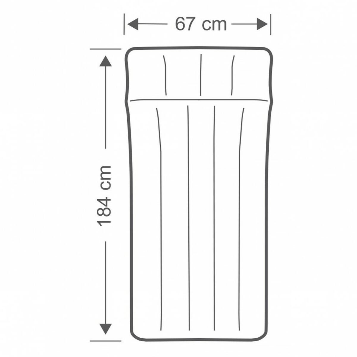 Intex Luftmatratze Intex 67 X 17 X 184 Cm (6 Stück)