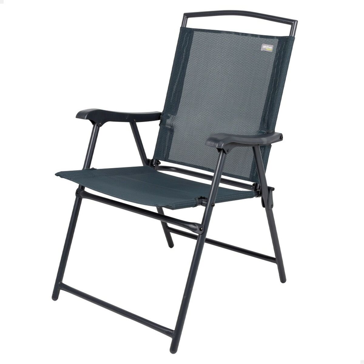 Gepolsterte Campingstuhl Aktive Grau 46 X 92 X 62 Cm (2 Stück)