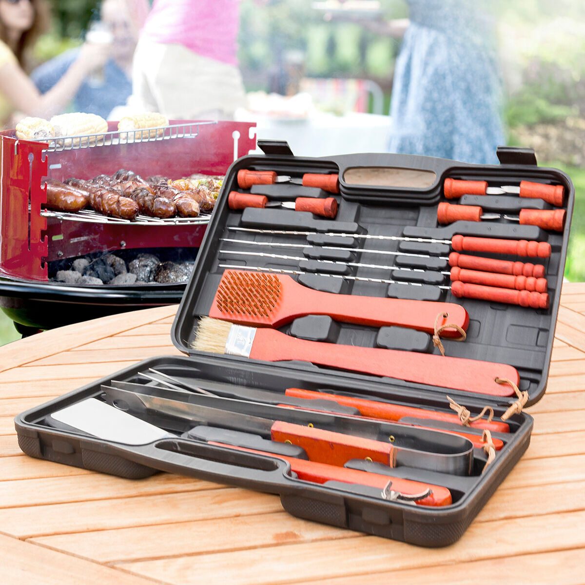 Innovagoods Handkoffer Barbacoa Barbecase Innovagoods 18 Stücke