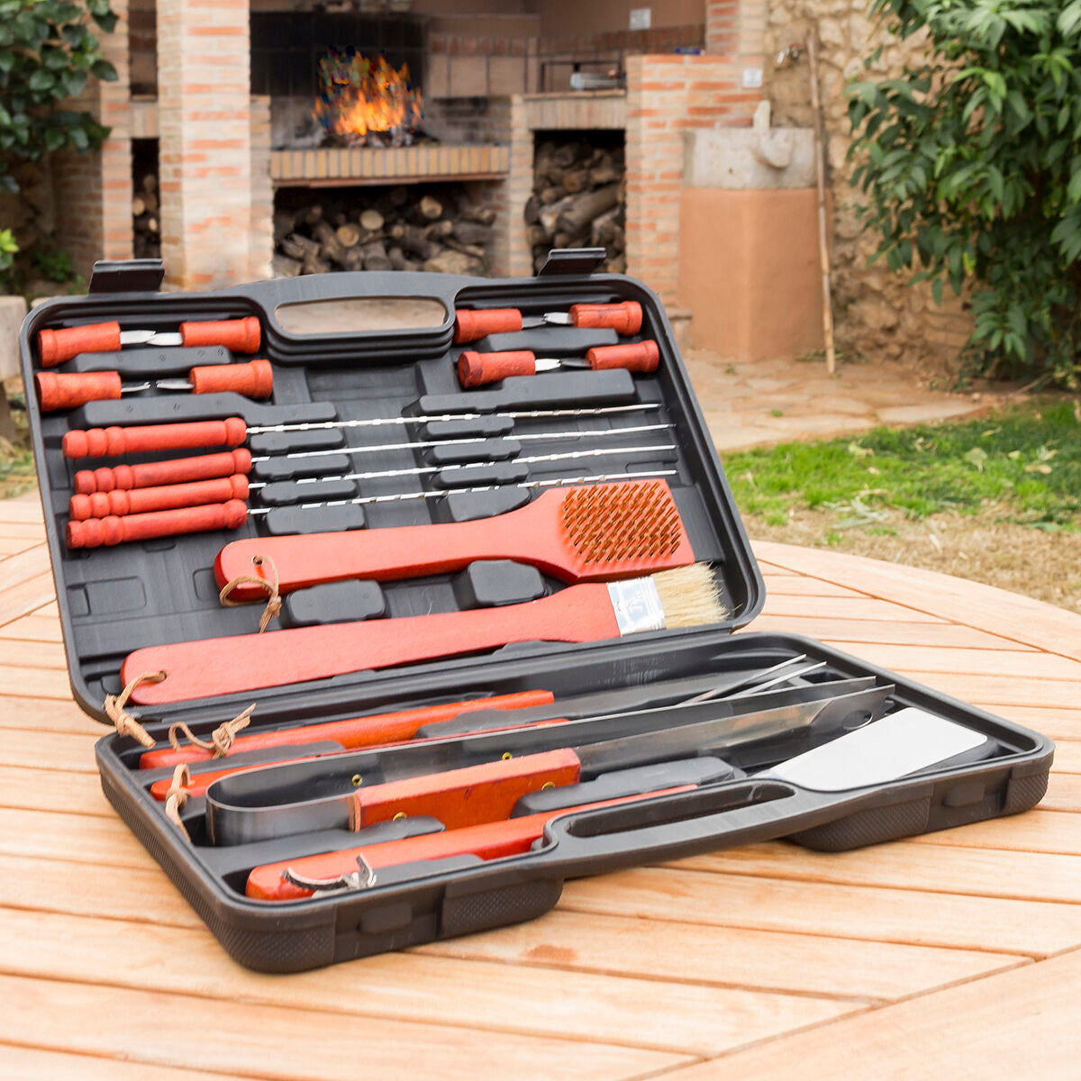 Innovagoods Handkoffer Barbacoa Barbecase Innovagoods 18 Stücke