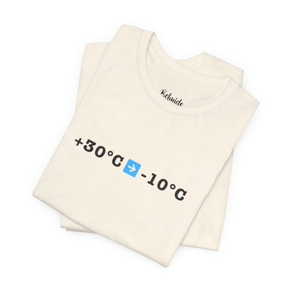 Von +30°C auf -10°C T-Shirt | Apres Ski Outfit, Eisbaden Shirt