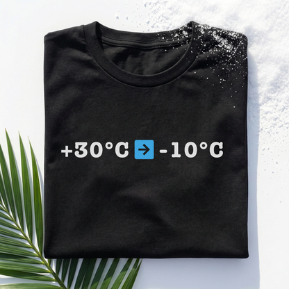 Von +30°C auf -10°C T-Shirt | Apres Ski Outfit, Eisbaden Shirt