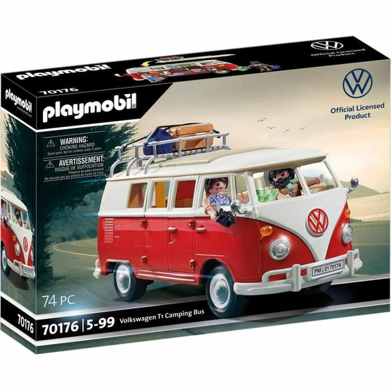 Playmobil Spielset Fahrzeuge Playmobil 70176 Volkswagen T1 Bus Rot