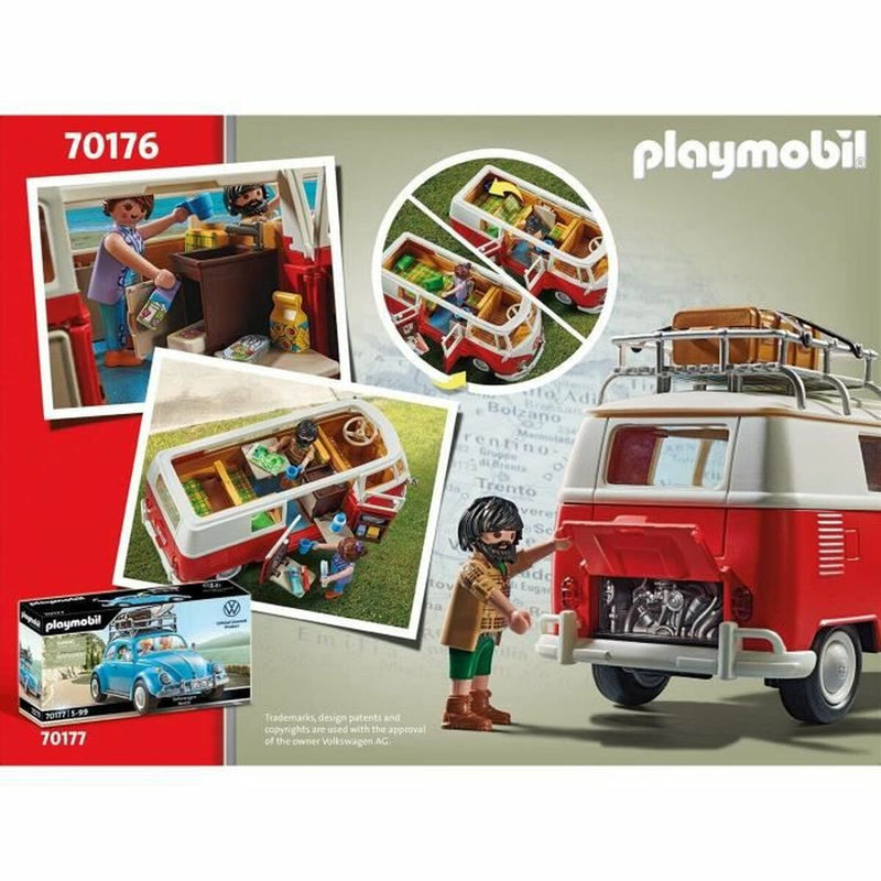 Playmobil Spielset Fahrzeuge Playmobil 70176 Volkswagen T1 Bus Rot