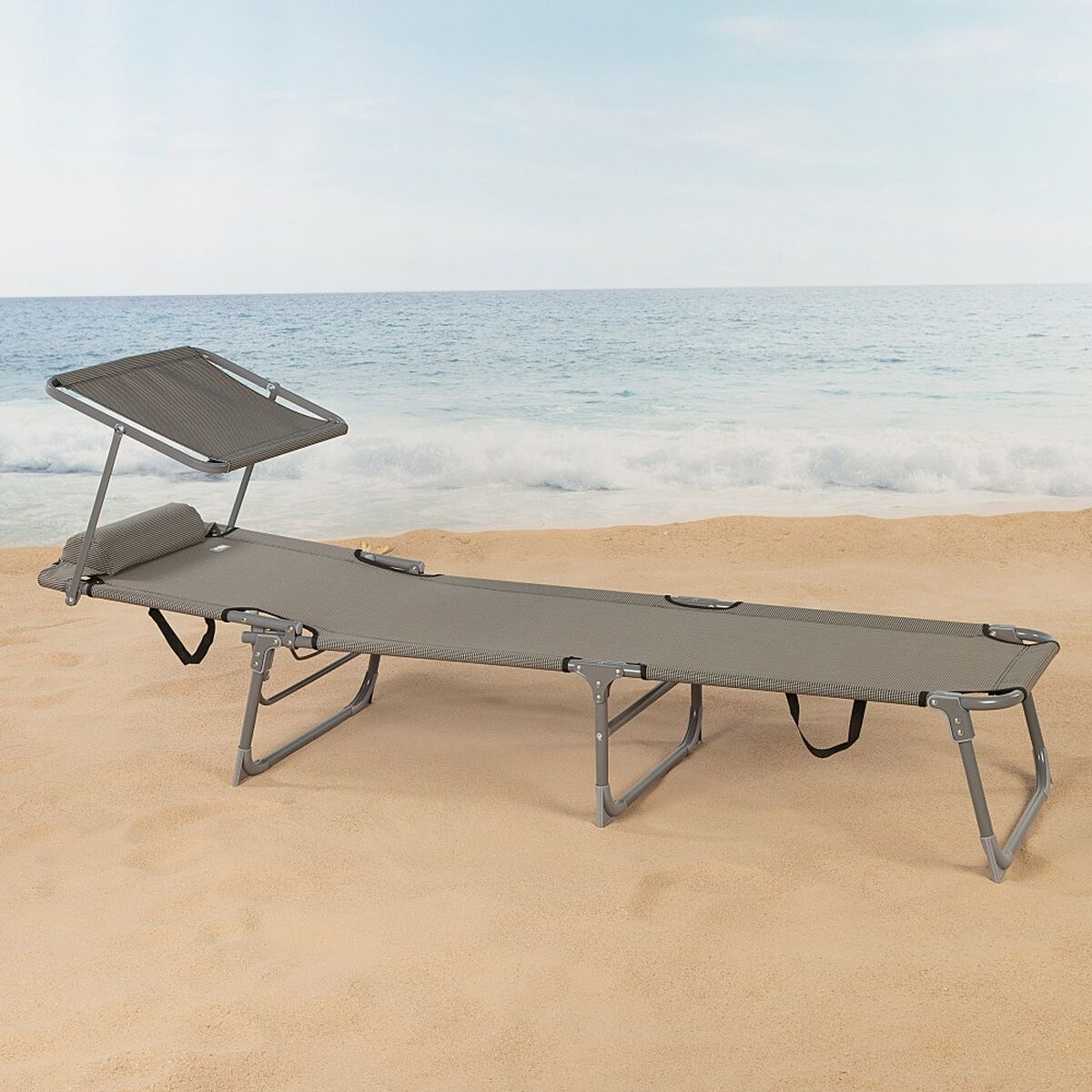 Solseng Aktive Biegsam Sonnenschirm Grau 193 X 30 X 53 Cm