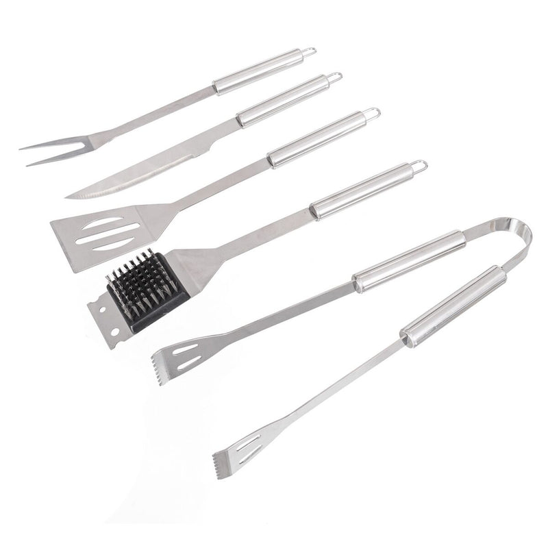 Bigbuy Garden Grillzubehör-Set Mit Tragetasche Edelstahl 37 X 16 X 8 Cm