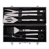 Bigbuy Garden Grillzubehör-Set Mit Tragetasche Edelstahl 37 X 16 X 8 Cm