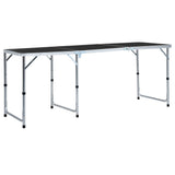 Klappbarer Campingtisch Aluminium 180 X 60 Cm