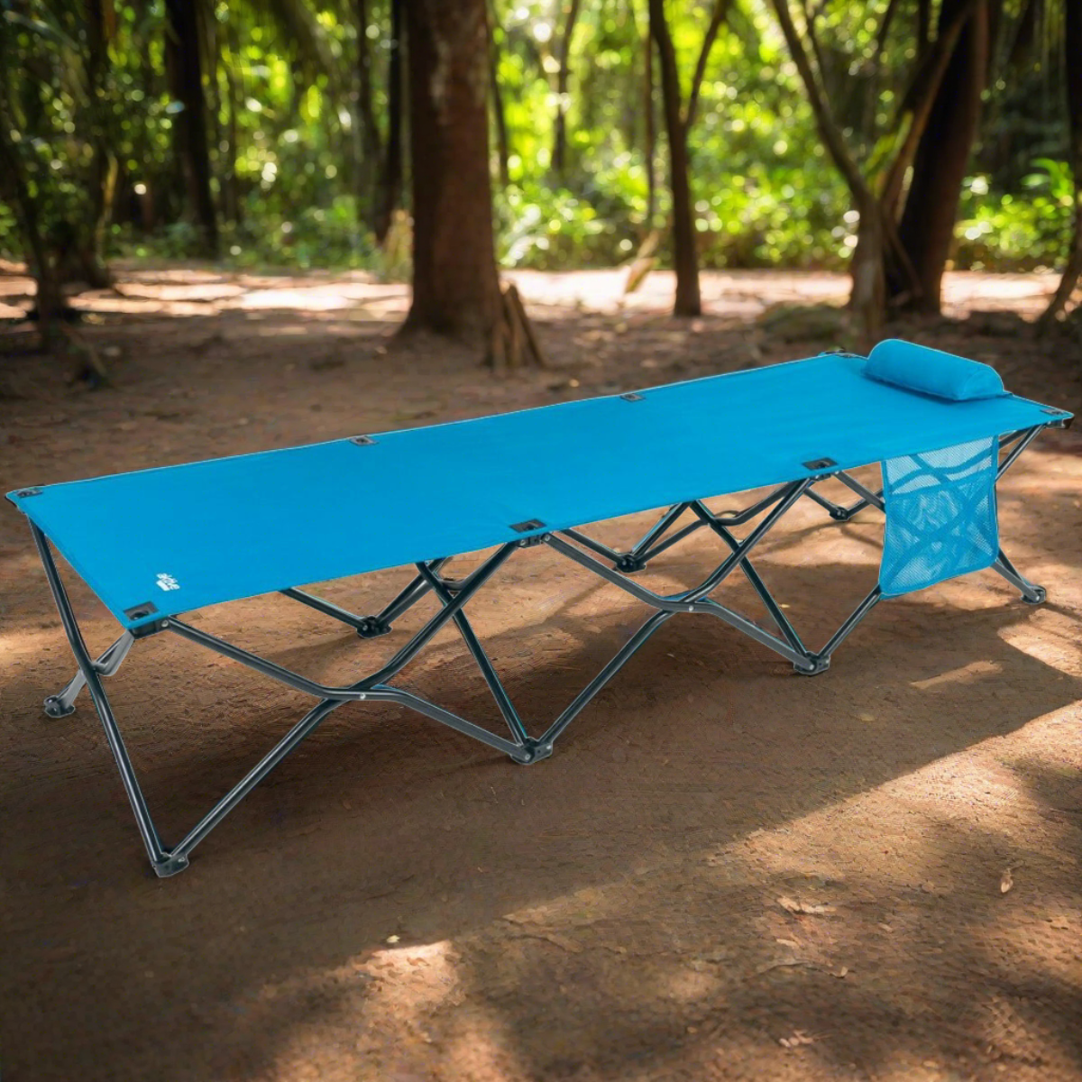 Camping-Faltbett, Blau, 178 x 62 x 38 cm (2er Pack)