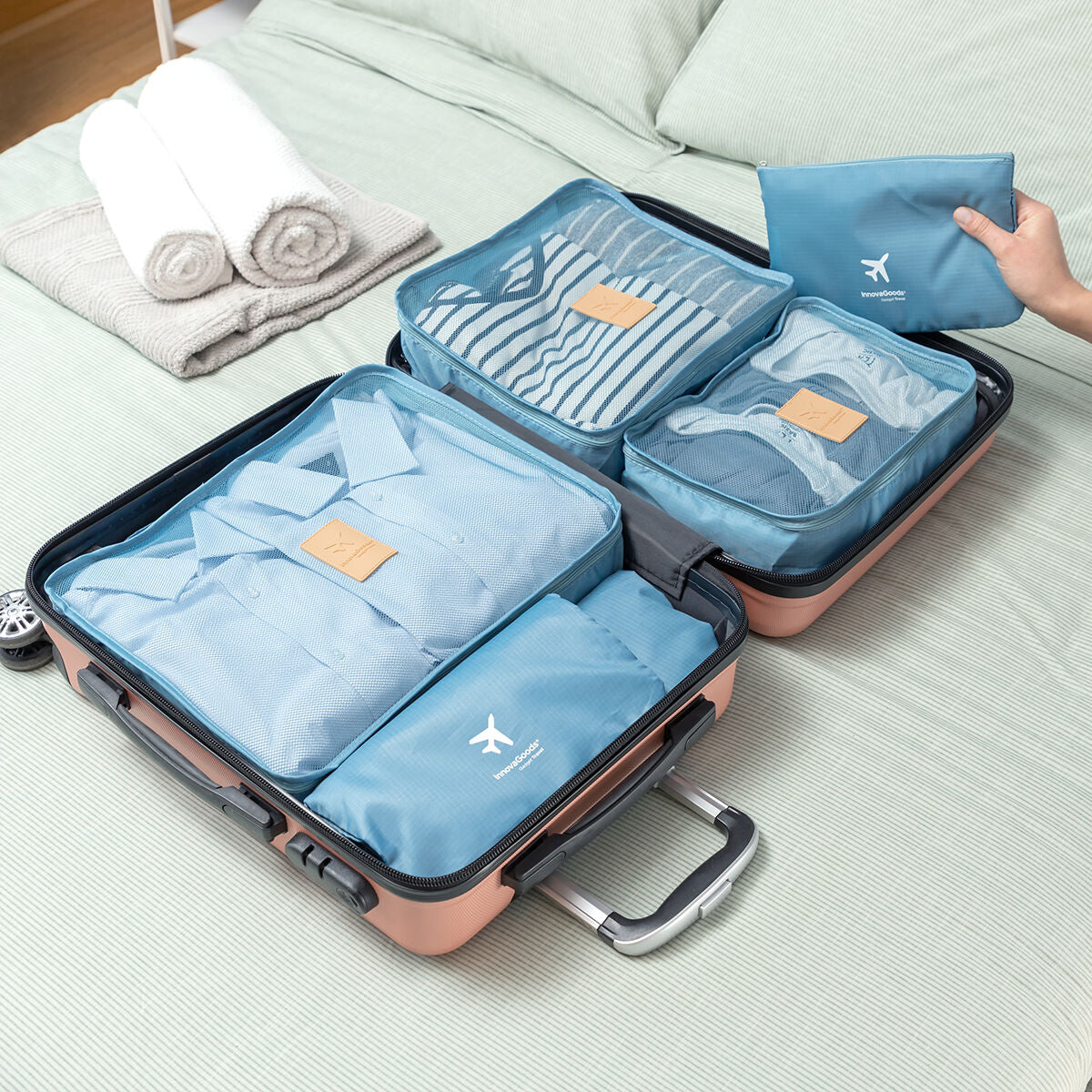 Innovagoods Ordnungssäcke Für Koffer Luggan Innovagoods 6 Stücke