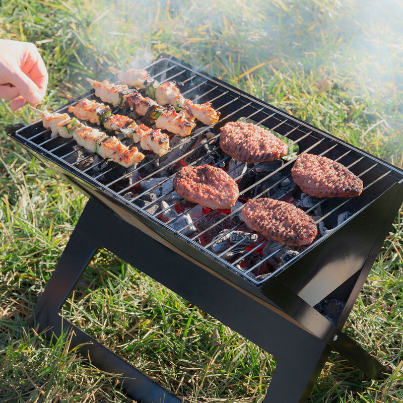 Innovagoods Klappbarer Tragbarer Grill Für Die Verwendung Mit Holzkohle Foldyq Innovagoods