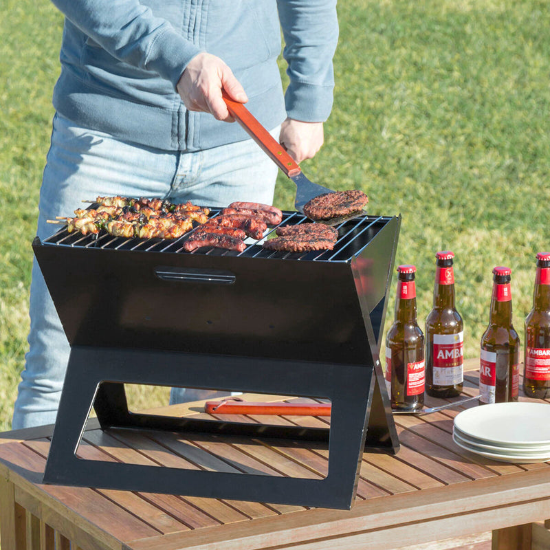 Innovagoods Klappbarer Tragbarer Grill Für Die Verwendung Mit Holzkohle Foldyq Innovagoods