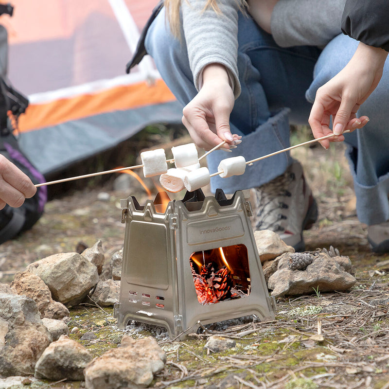 Innovagoods Zerlegbarer Campingkocher Aus Stahl Flamet Innovagoods